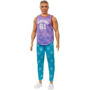 New in Box-Barbie Ken Fashionistas Doll #163 wearing Purple “Malibu” Top